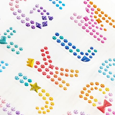 STICKERS CRYSTAL DOTS LETTERS 1SH
