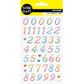 STICKERS CRYSTAL DOTS NUMBERS 1SH