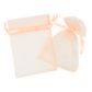 ORGANZA SMALL 17CM X 12.5CM PEACH 5PCS