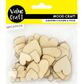 EMB WOOD HEARTS 3 SIZES 60PCS