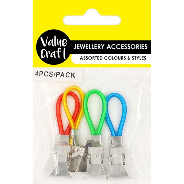 JF HANGER WITH CLIP ASSORTED 4PCS