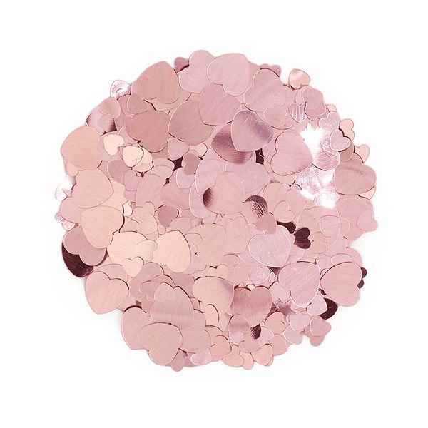 CRAFT SCATTER HEART 2 SIZES ROSE 20G
