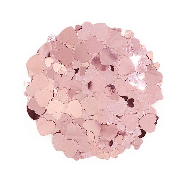 CRAFT SCATTER SHEART 2 SIZES ROSE 20G