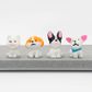 RESIN MINI DOGS ASSORTED 4PCS