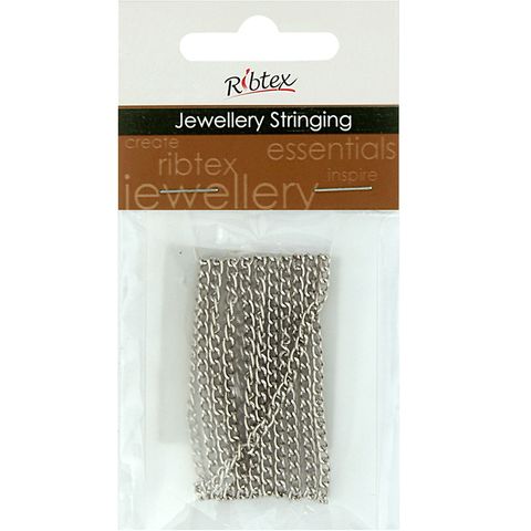 Chain Twisted Oval Link 4x2mm Silver 1m