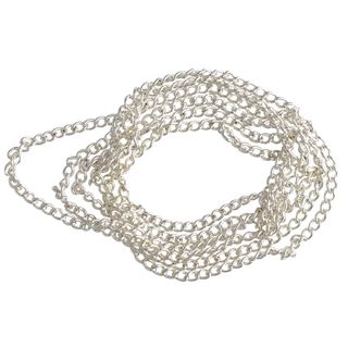 Chain Twisted Oval Link 4x2mm Silver 1m