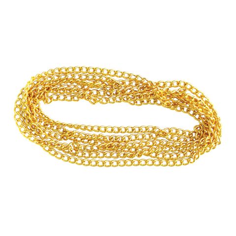 Chain Twisted Oval Link 4x2mm Gold 1m