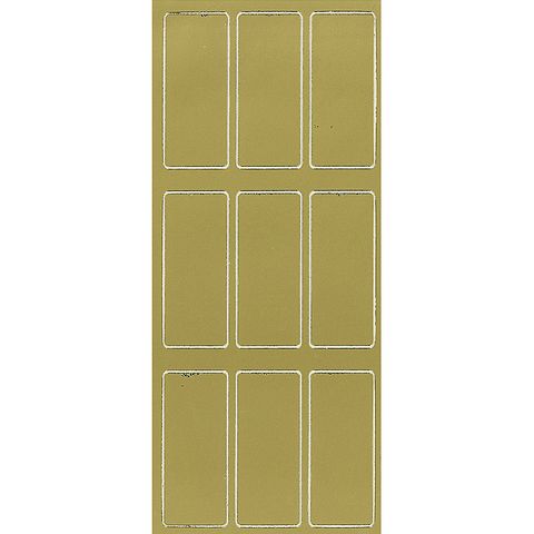 Stickers Labels Rectangle Solid Gold