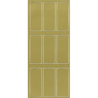 Stickers Labels Rectangle Solid Gold