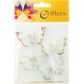 Butterfly Glitter 3cm White 4Pcs