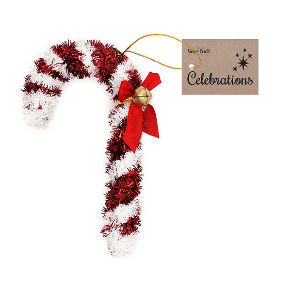 XMAS GIANT TINSEL ORNAMENT CANDY 1PC