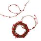 XMAS RED BERRY 65CM FLORISTRY WIRE 10PCS