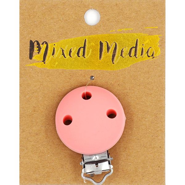 MM SILICON DUMMY CLIP ROUND PINK