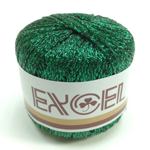 Metallic Yarn Dark Green 20g