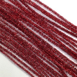 Chenille Tinsel 6mm Red Pkt 20