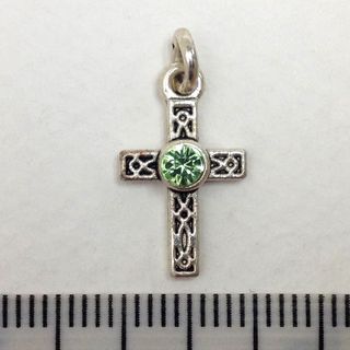 Metal Charms Cross Silver Small Pkt2
