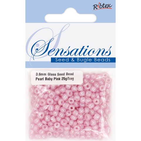 Bead Glass Seed 3.6mm Baby Pink 25G