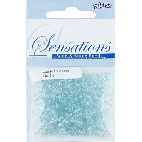 Bead Glass Seed 3.6Mm Clear 25G