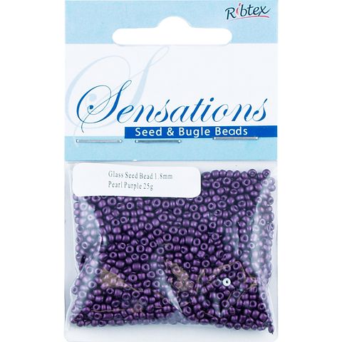 Bead Glass Seed 1.8Mm Pearl Purple 25G
