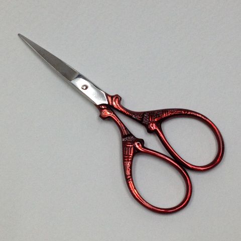 Embroidery Scissors Ornate Red 1Pc