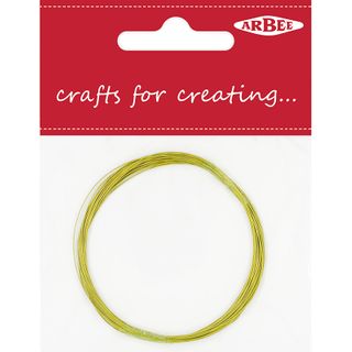 Beading Wire 0.38mm Green 4m