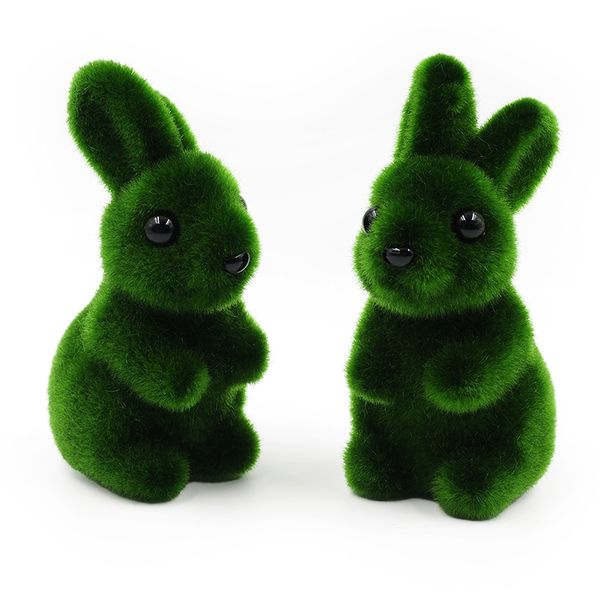 EASTER GRASS BUNNIES LARGE 2PC