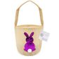 MINI BASKET GLITTER BUNNY PURPLE 1PC