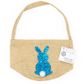 MINI BASKET GLITTER BUNNY BLUE 1PC