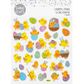EASTER FOIL STICKERS CHICKS EGGS 1PC