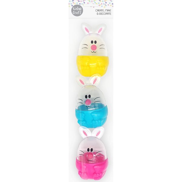 EASTER BUNNY FILLABLE EGGS 3PCS