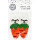 EASTER KNITTED CARROT HAIRCLIPS 2PCS