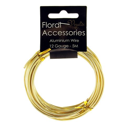 FLORAL WIRE GOLD 12gg 5m
