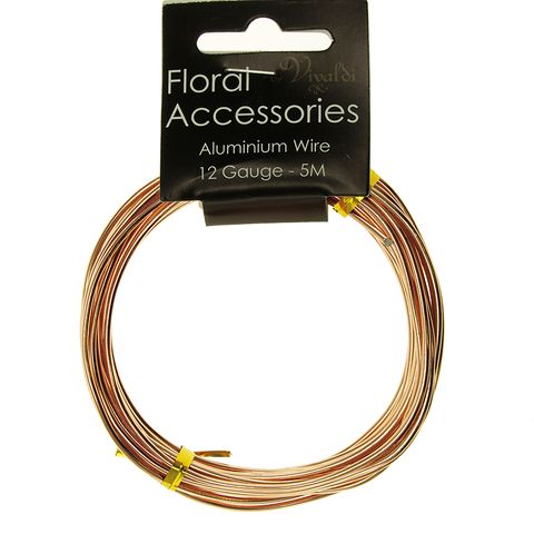 FLORAL WIRE ROSE GOLD 12gg 5m