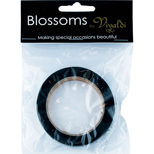 Floristry Tape - Stem Wrap Black 18.3m