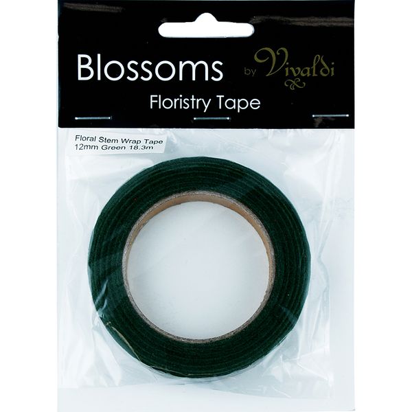 Floristry Tape - Stem Wrap Green 18.3m