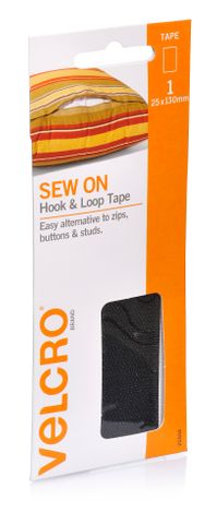 Velcro SewOn Hook Loop Tape 25mmx130mm