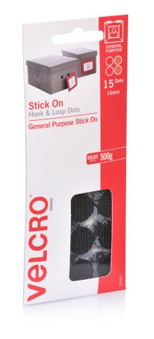 Velcro StickOn Hook Loop Dots 15 x 16mm