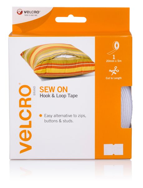 Velcro SewOn Hook Loop Tape 20mmx5m