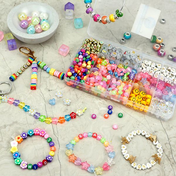 ALPHABET ROUND PASTEL BEADS MULTI 25G