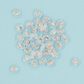 ALPHABET ROUND CLEAR BEADS ROSE 20G