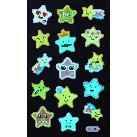 STICKERS GLOW IN THE DARK STARS 1SH