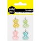 MINI TEDDY BEAR CHARMS MULTI 4PCS