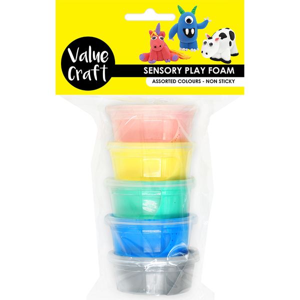 SENSORY PLAY FOAM PASTEL COLOURS 5 PACK