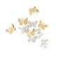 CHARM METAL MINI BUTTERFLY SLV GLD 50PC