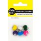 MULTI 13MM POM POM CHARMS 6PCS