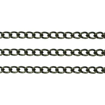 Chain Twisted Oval Link 5x3mm Gold 1m