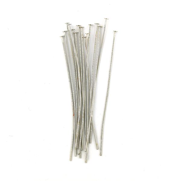 Head Pins 60mm Dark Silver 15Pcs