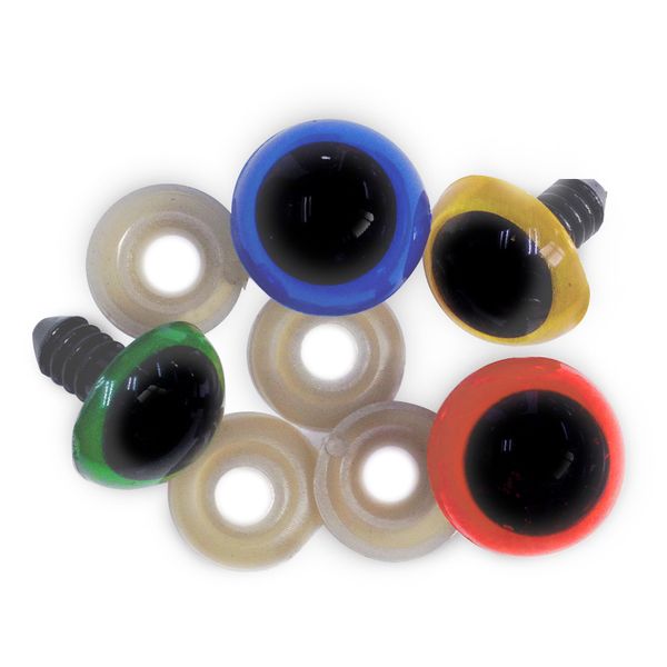 Eyes Crystal 21mm Assorted Pkt 8