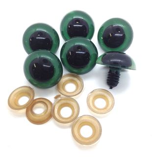 Eyes Crystal 24mm Green Pkt 6