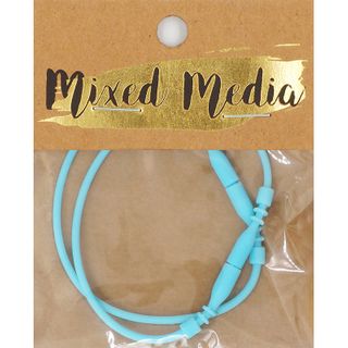 SILICONE BRACELET CONNECTOR 2PC BLUE